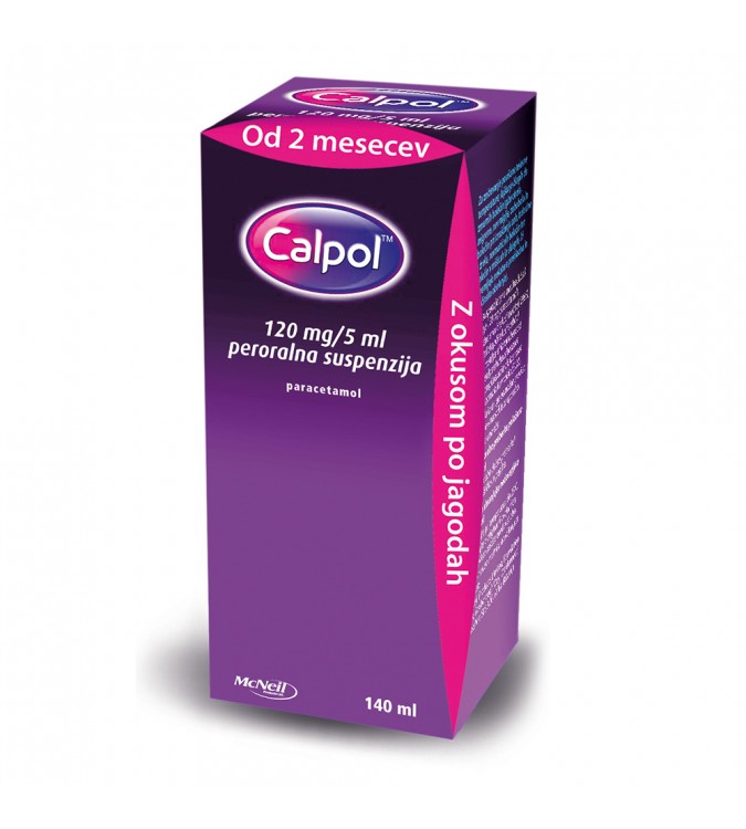 Calpol 120mg 5mL Peroralna Suspenzija 140mL GORI KA LEKARNA Nova Gorica